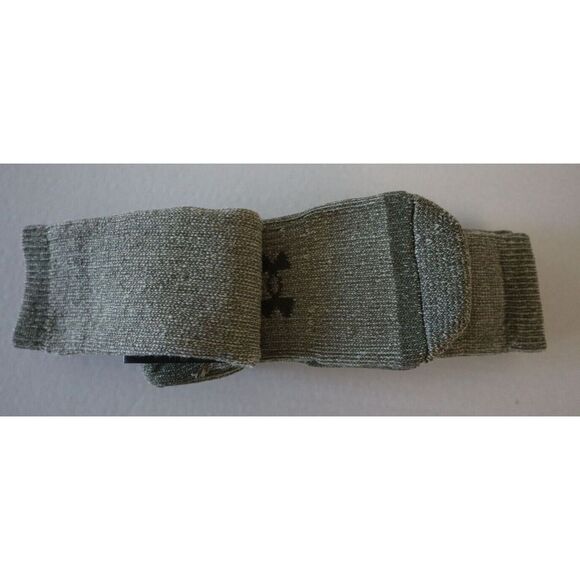 Under Armour Men 4-8 Women 6-9 Khaki Hitch ColdGear Wool Blend Boot Socks-2 Pair - Picture 5 of 7